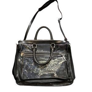 MZ Wallace Black and Gold Shoulder Bag